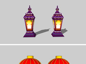 精品中式灯笼su模型设计图下载 图片40.13mb 其他库 su模型