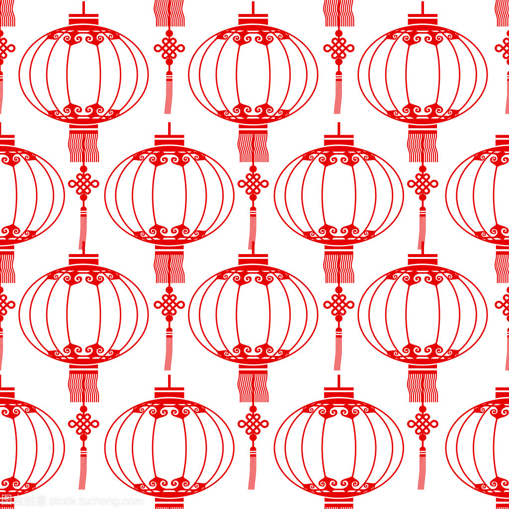 中国的灯笼无缝