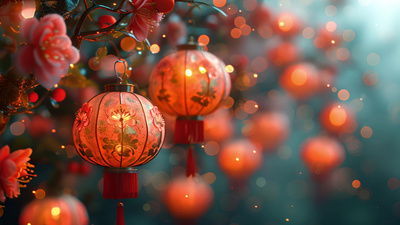 灯笼ae模板 灯笼pr模板 灯笼视频素材 千库网