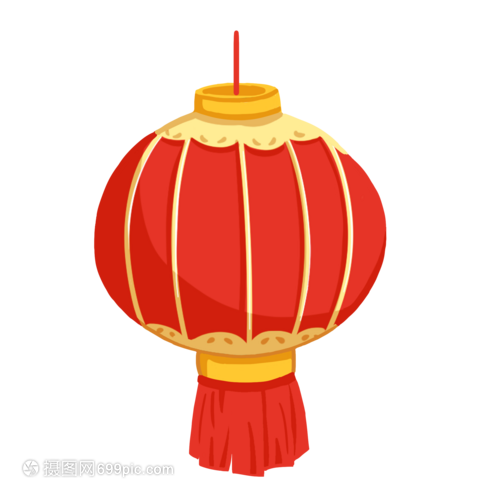 卡通扁平灯笼