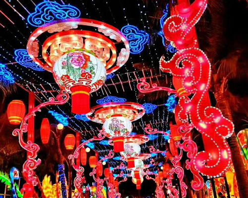 红灯笼花灯厂 图 山西彩灯展览生产厂家 山西彩灯展览