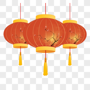 红色灯笼免抠素材下载-正版素材400354521