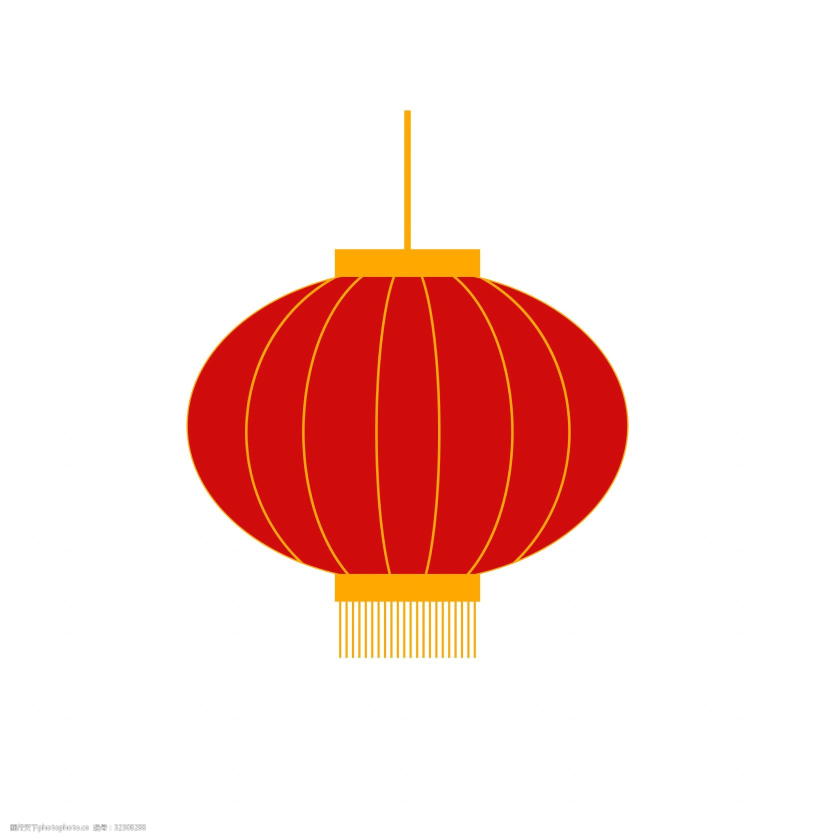 喜庆大红装饰灯笼