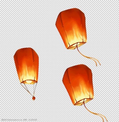 灯笼漂浮图片素材
