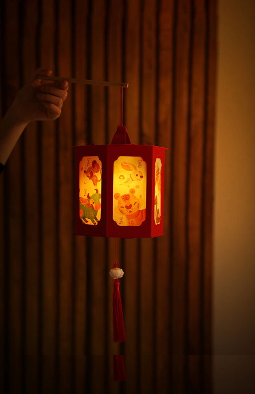 diy手工艺品推荐 给孩子的虎年礼物 生肖宫灯