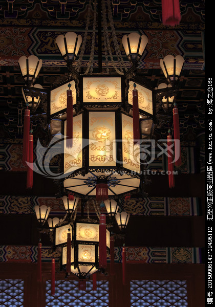 天安门城楼宫灯 历史古迹与摄影艺术的融合