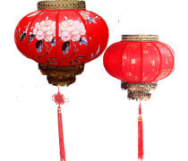 中式大红宫灯 一盏点亮传统与喜庆的艺术品